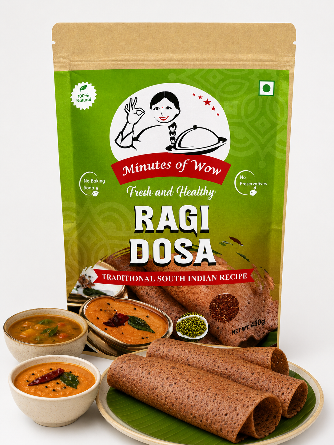 Instant Ragi Dosa