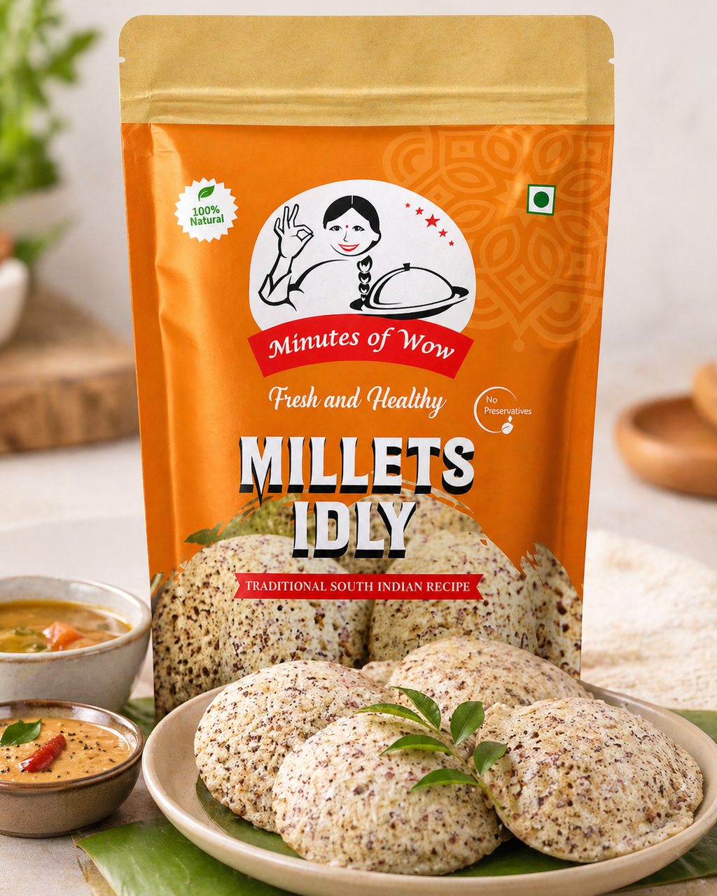 Instant Millets Idly
